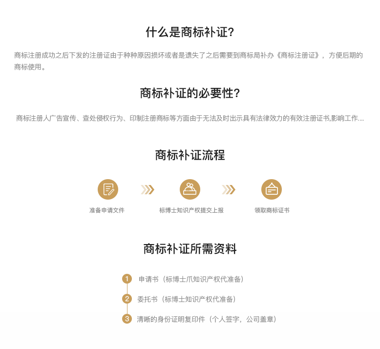 商标补证